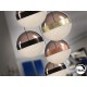 LAMPARA LED DIMABLE MANDO NEGRO COBRE LÁTON 5 LUCES