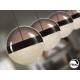 LAMPARA LED DIMABLE MANDO NEGRO COBRE LÁTON 4 LUCES