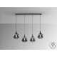 LÁMPARA LED NEGRO SMOKE 4 LUCES