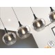 LÁMPARA LED NEGRO SMOKE 4 LUCES