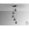 LÁMPARA LED NEGRO SMOKE 5 LUCES