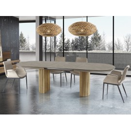 MESA EXTENSIBLE PIEDRA MADERA