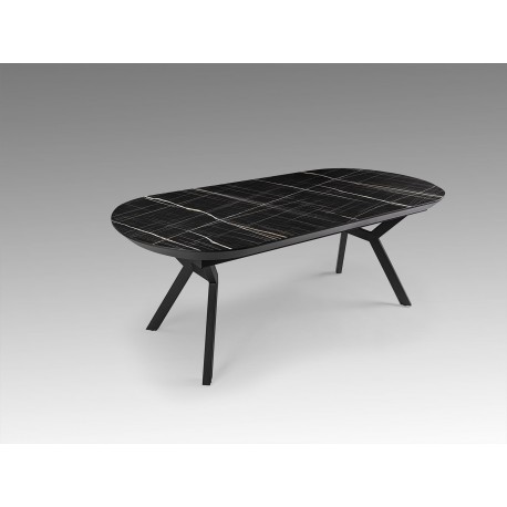 MESA EXTENSIBLE NEGRO MÁRMOL NEGRO