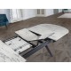 MESA EXTENSIBLE NEGRO MÁRMOL BLANCO
