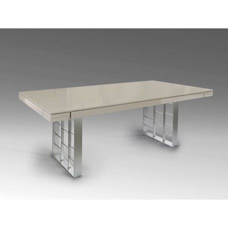 MESA PLATA GRIS CENIZA 240 CM