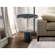MESA AUXILIAR DORADO MÁRMOL NEGRO 46 CM