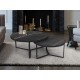 MESA AUXILIAR DUO NEGRO MÁRMOL NEGRO