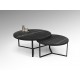 MESA AUXILIAR DUO NEGRO MÁRMOL NEGRO