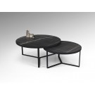MESA AUXILIAR DUO NEGRO MÁRMOL NEGRO