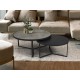 MESA AUXILIAR DUO NEGRO PIEDRA GRIS NEGRO
