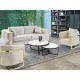 MESA AUXILIAR DUO NEGRO MÁRMOL BLANCO