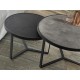 MESA AUXILIAR DUO NEGRO PIEDRA GRIS NEGRO