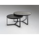 MESA AUXILIAR DUO NEGRO PIEDRA GRIS NEGRO