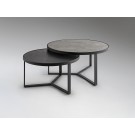 MESA AUXILIAR DUO NEGRO PIEDRA GRIS NEGRO