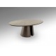 MESA AUXILIAR NEGRO PIEDRA OVALADA