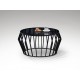 MESA AUXILIAR NEGRO CRISTAL SMOKE