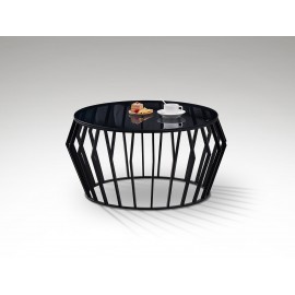 MESA AUXILIAR NEGRO CRISTAL SMOKE