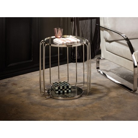 MESA AUXILIAR ACERO CRISTAL