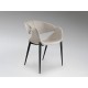 SILLÓN NEGRO BLANCO ROTO