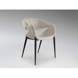 SILLÓN NEGRO BLANCO ROTO