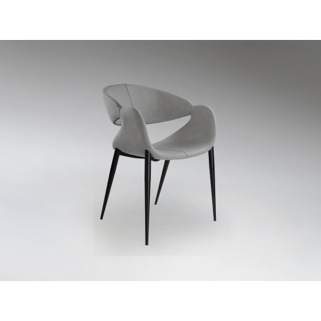SILLÓN NEGRO GRIS CLARO