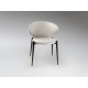 SILLÓN NEGRO BLANCO HUESO