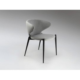 SILLÓN NEGRO GRIS CLARO