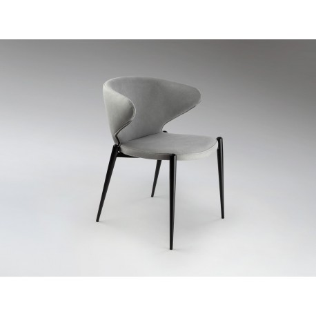SILLÓN NEGRO GRIS CLARO