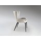 SILLA NEGRO BLANCO HUESO