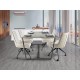 SILLA GIRATORIA NEGRO BLANCO