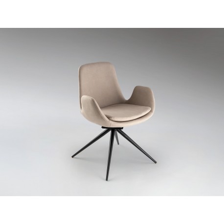 SILLA GIRATORIA NEGRO BEIS
