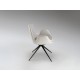SILLA GIRATORIA NEGRO BLANCO HUESO