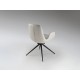SILLA GIRATORIA NEGRO BLANCO HUESO