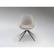 SILLA GIRATORIA NEGRO BLANCO HUESO