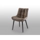 SILLÓN NEGRO TERCIOPELO PIEDRA