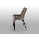 SILLÓN NEGRO TERCIOPELO PIEDRA