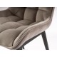 SILLÓN NEGRO TERCIOPELO PIEDRA