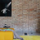 LÁMPARA DE PIE LED NEGRO