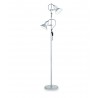 LÁMPARA DE PIE CROMO 2 LUCES ORIENTABLES