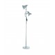 LÁMPARA DE PIE CROMO 2 LUCES ORIENTABLES