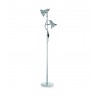 LÁMPARA DE PIE CROMO 2 LUCES ORIENTABLES