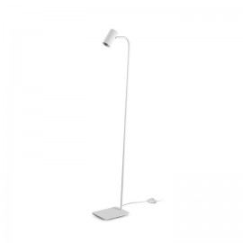 LÁMPARA DE PIE BLANCO ORIENTABLE