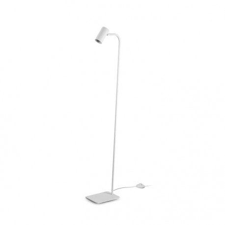 LÁMPARA DE PIE BLANCO ORIENTABLE