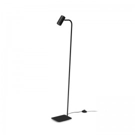 LÁMPARA DE PIE NEGRO ORIENTABLE
