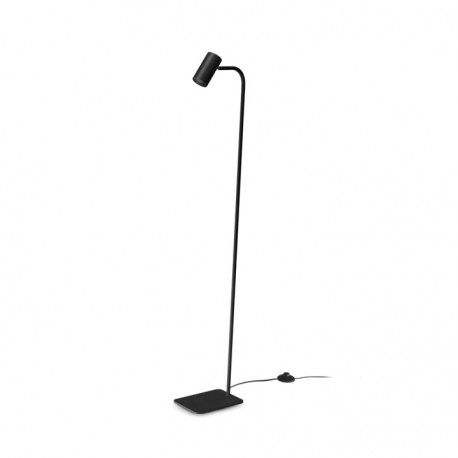LÁMPARA DE PIE NEGRO ORIENTABLE