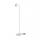 LÁMPARA DE PIE LED METAL CHAPADO BLANCO