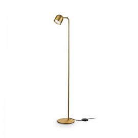 LÁMPARA DE PIE LED METAL CHAPADO LATÓN