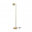 LÁMPARA DE PIE LED METAL CHAPADO LATÓN