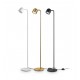LÁMPARA DE PIE LED METAL CHAPADO LATÓN