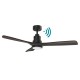 VENTILADOR DE TECHO 132CM NEGRO MADERA NOGAL WIFI